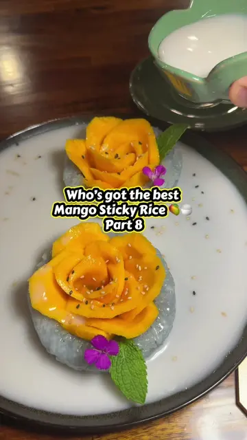 Krua Mango Sticky Rice Review - Part 8 of the Series 🥭🍚@Krua  Rice could be a 