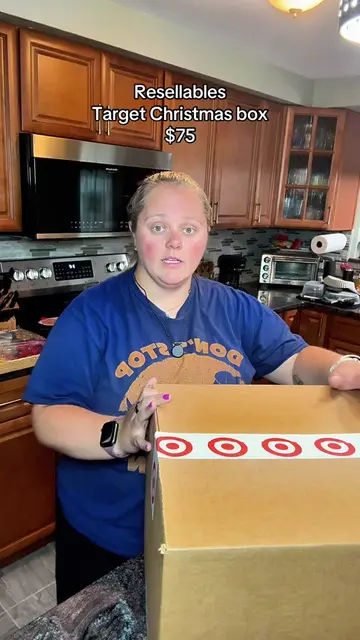 Open up this target Christmas mystery box from @Resellables MA with me! The cost