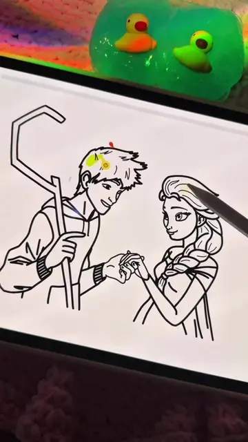 App: ArtWorkout 🩵 #digitalart #artchallenge #multiplayer #drawing #frozen 