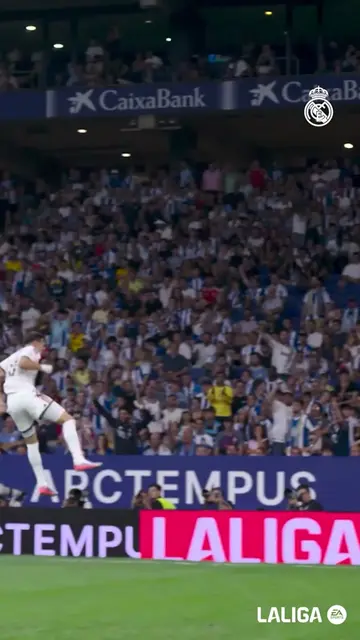 🤩 That last-minute goal feeling! #RealMadrid #LaLigaHighlights #EspanyolRealMad
