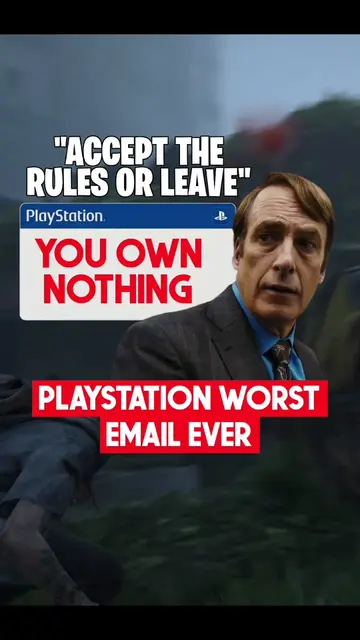 PLAYSTATION just sent everyone an Email saying: you own nothing in your library 