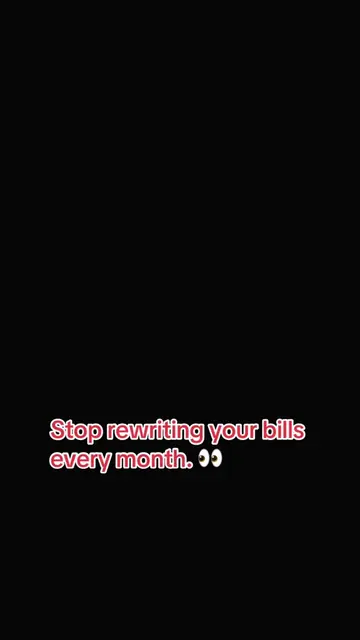 Enter your bills once and let your monthly budget stay organized all year. 📅💸 