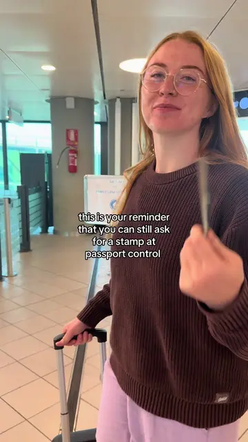If you’re sad that you can’t get a stamp for visiting the EU anymore, just ask a