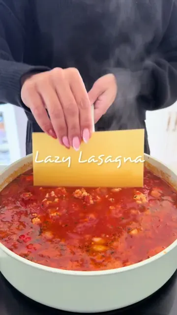 Lazy lasagna in just 30 minutes. No need for all that extra work, just one sauce