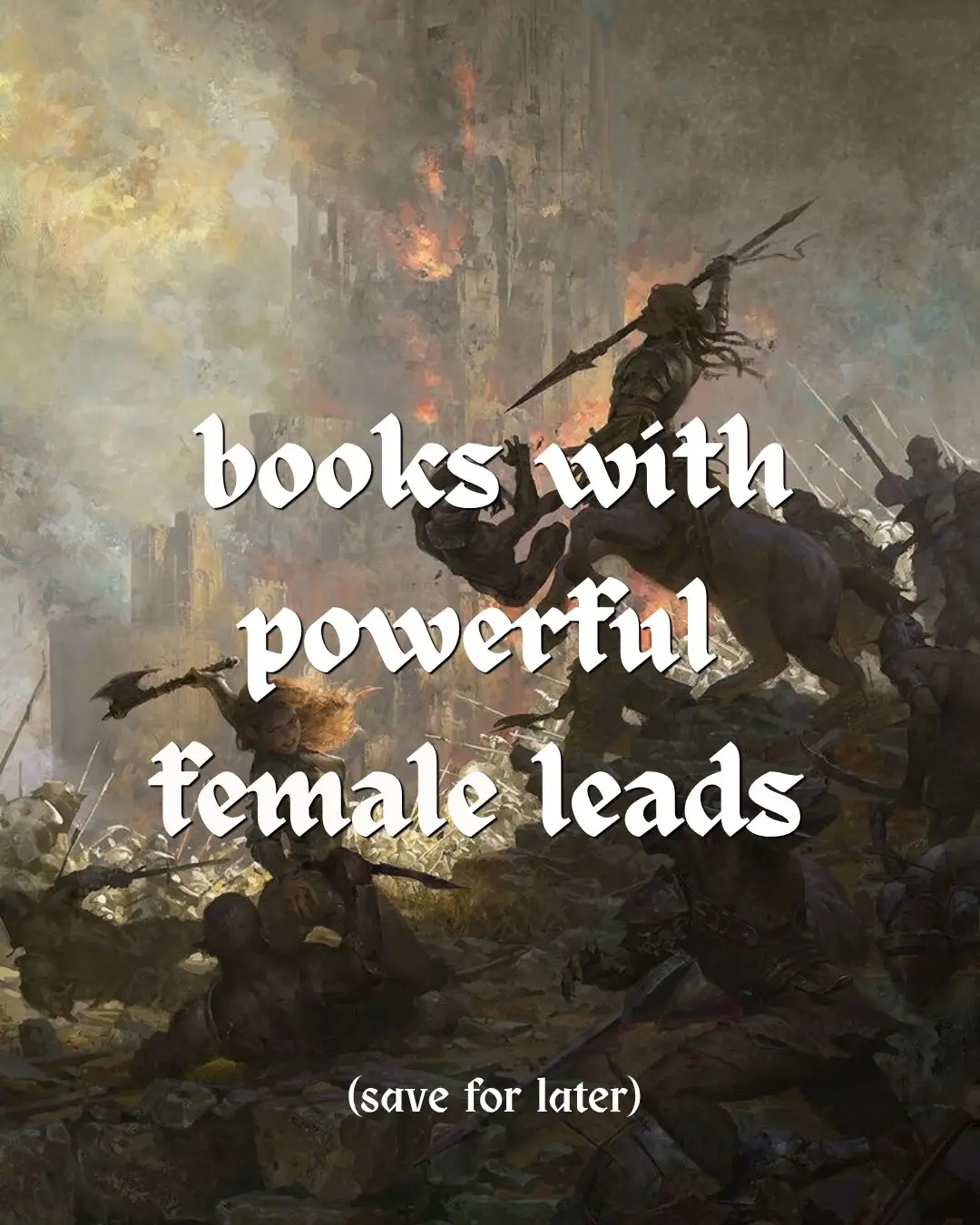 The thing about me is I LOVE a powerful female protagonist. I eat it up EVERY TI