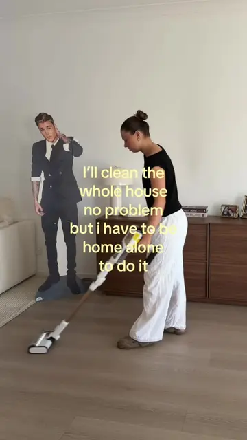 think I cleaned a little too hard.. #cleaning #relatable 