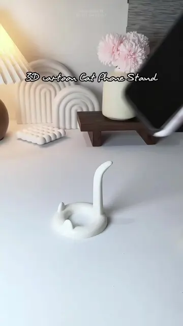 Cat phone stand?! Ang cute lang! Magaan pero kayang kaya ang phone mo! 🙂🐈 #cut