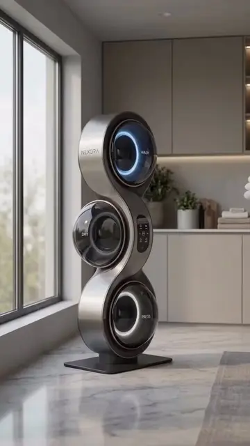 Fresh, clean, and effortless - laundry made smarter with this automatic washing 