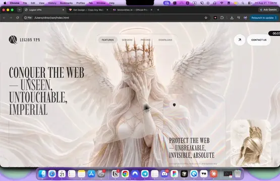 Modern Stylish Design Website Using Ai. Watch Till End Don't Forget to Like and 