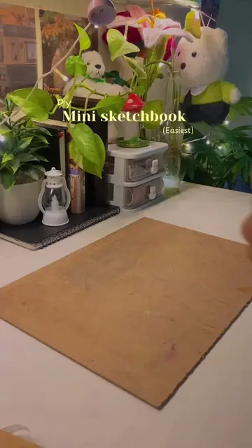 Easiest way to make a sketchbook using the things you already have!✨🏷️🫶🏻 #diy