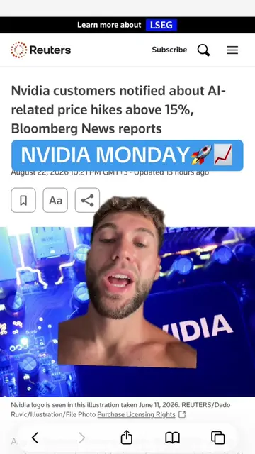NVIDIA has announced that they will increase prices by 15% for all customers 🤯�