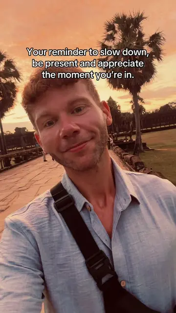Taking it all in at Angkor Wat, slowing down, being present, and appreciating th