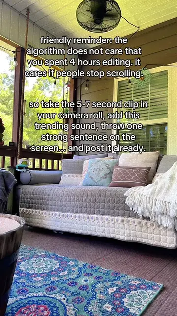 Use this trending song with a short b roll video with good value on the screen a