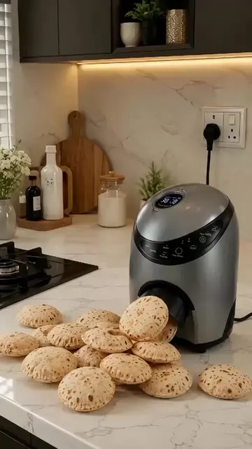 Automatic Roti Making Machine Real and perfect | Ai kitchen gadget  #fyp  #trend