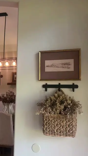 A little blank wall refresh using all Target finds 🤎 I love how a few simple pi