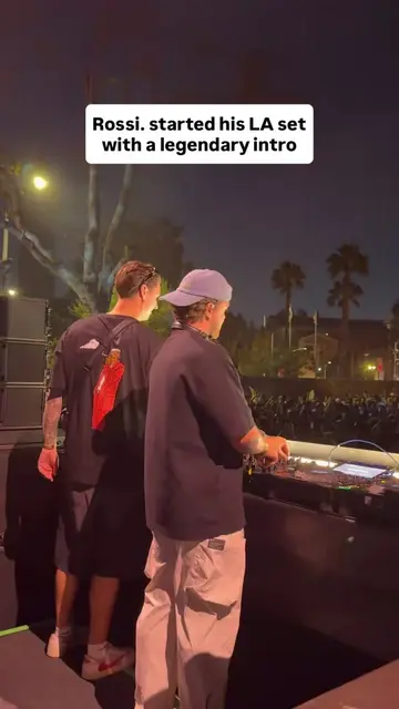 @Rossi. with the legendary intro in LA 🎥: yamatuccii on x #edm #rossi #housemus