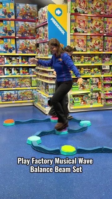 Step into musical active play with the Play Factory Musical Wave Balance Beam Se