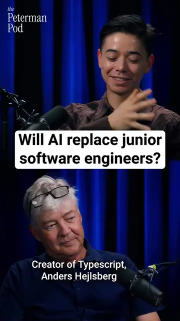 Will AI replace junior software engineers? ⠀ For the full conversation, you can 