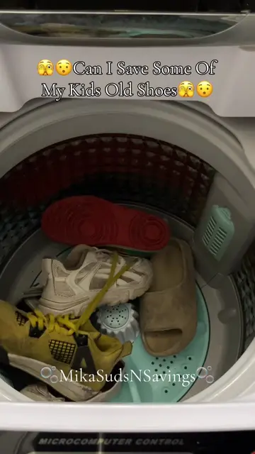 🫣😯Can I Save Some Of  My Kids Old Shoes🫣😯 so I decided to try and wash some 