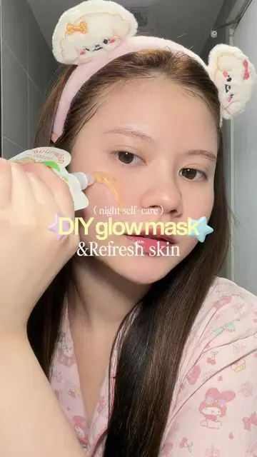 ♡‧₊˚(night-self care) มาส์กหน้าแบบสดชื่นนนน ผิวหน้ารีเฟรชมากก! 🗯️🛁🧺˚ ༘ #night
