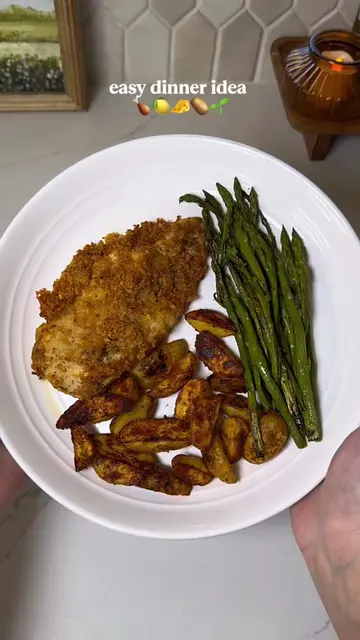Sheet pan lemon Parmesan crusted chicken🤤🍋🧀 Recipe below & follow for more ea