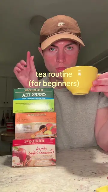 tea routine for beginners! #tea #teatok #teatime #greentea #herbaltea