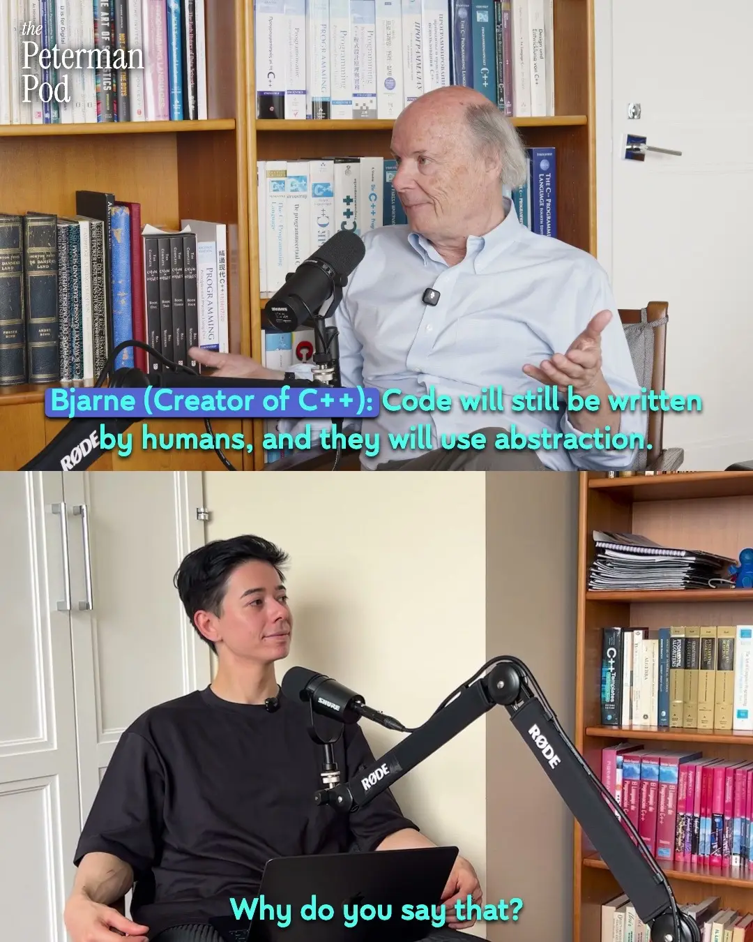 This is a clip from a longer conversation with Bjarne Stroustrup. You can find i