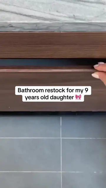 Bathroom restock for my 9 year old #restockasmr #satisfyingvideo #guestbathroom 