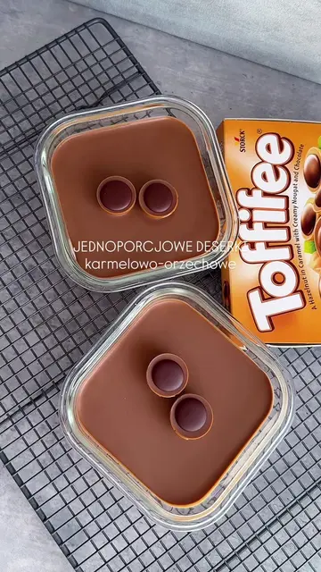 Jednoporcjowe deserki karmelowo-orzechowe inspirowane Toffifee 🥰 ❗️ Wszystkie s