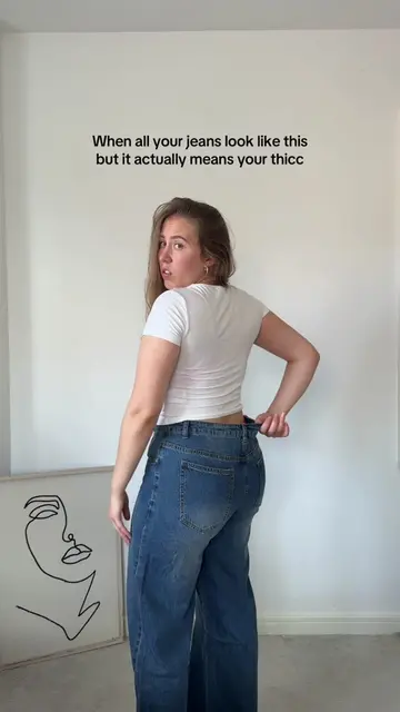 Fun and games until someone whips out the denim #midsizefashion #curvyfashion 