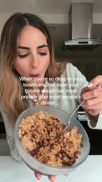 Want Low Cal Protein Cookie Dough 🍪!??!  ⭐️no bake recipe ready in 5 min ⭐️140 