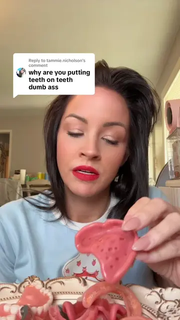 Replying to @tammie.nicholson I’m sorry. 😞 #faketeeth #dentures #denturegang #a