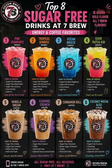 7 brew sugar free drinks #7brew #7brewsugarfree #7brewcoffee #7brewenergy 