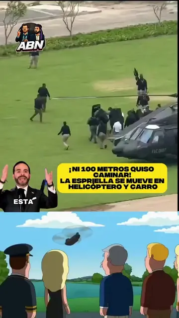 ¡EXCESO DE PODER! DE LA ESPRIELLA BAJA DEL HELICÓPTERO PARA RODAR 100 METROS #CO