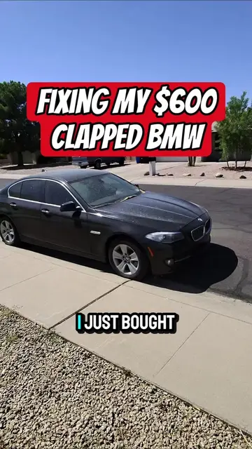 Was buying this $600 BMW a big mistake…? #bmw #flippingcars #clapped #profit #ca