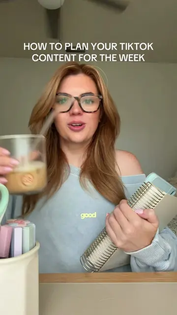How to set up TikTok content planning ideas and organization for the week. Plann