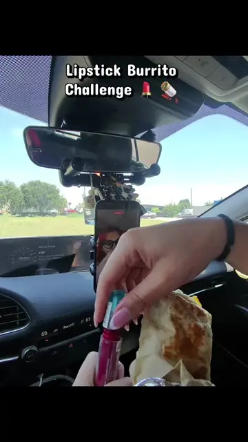 Testing if the lipstick lasts #viral #fyp #food #Foodie 