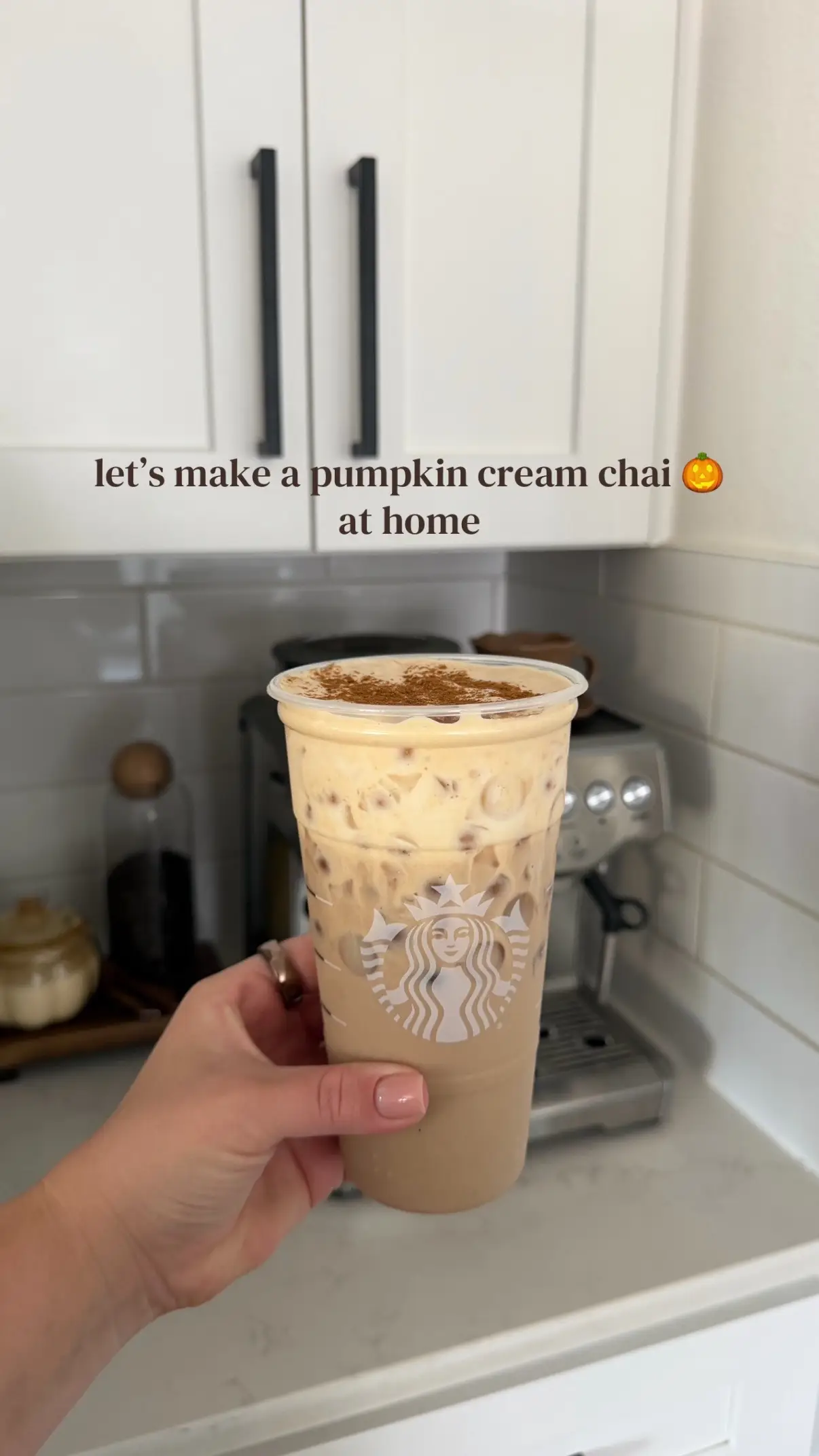#pumpkinchai #pumpkincream #starbucksathome #pumpkinseason 