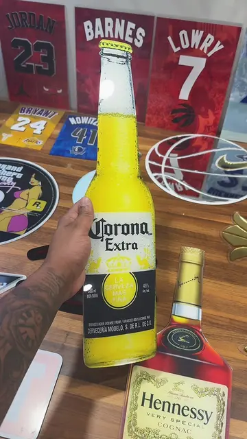 Custom Corona Bottle Acrylic Wall Art! #wallart #acrylicsign #acrylicprint #coro