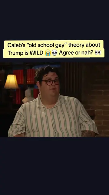 Caleb’s “old school gay” theory about Trump is WILD 😭💀 Agree or nah? 👀 #ziwe 