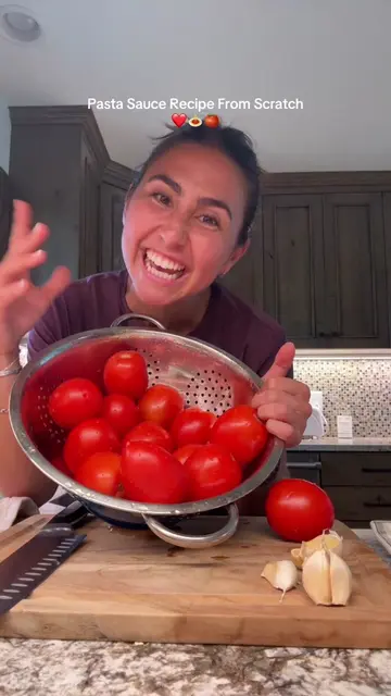Ingredients: - fresh ROMA!! Tomatoes (12-15 kinda = about 2 cans of sauce?? ) - 