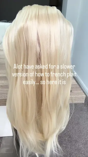 Slower version of the French plait 👍