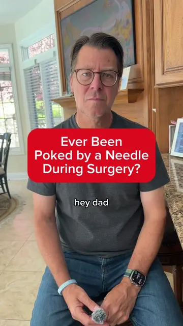 As a surgeon getting poked by a needle during surgery is always a reality 