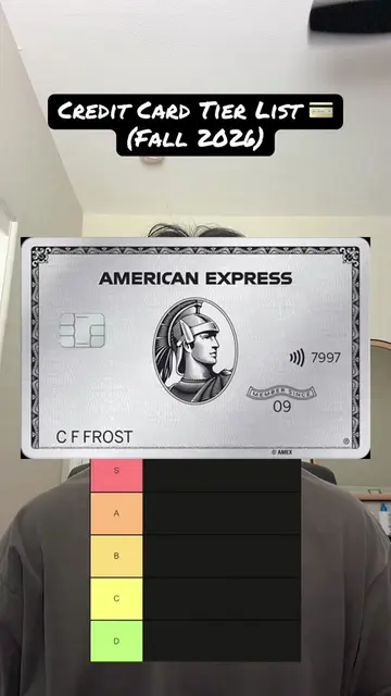 Ranking the most popular credit cards from D tier to S tier — some of these migh