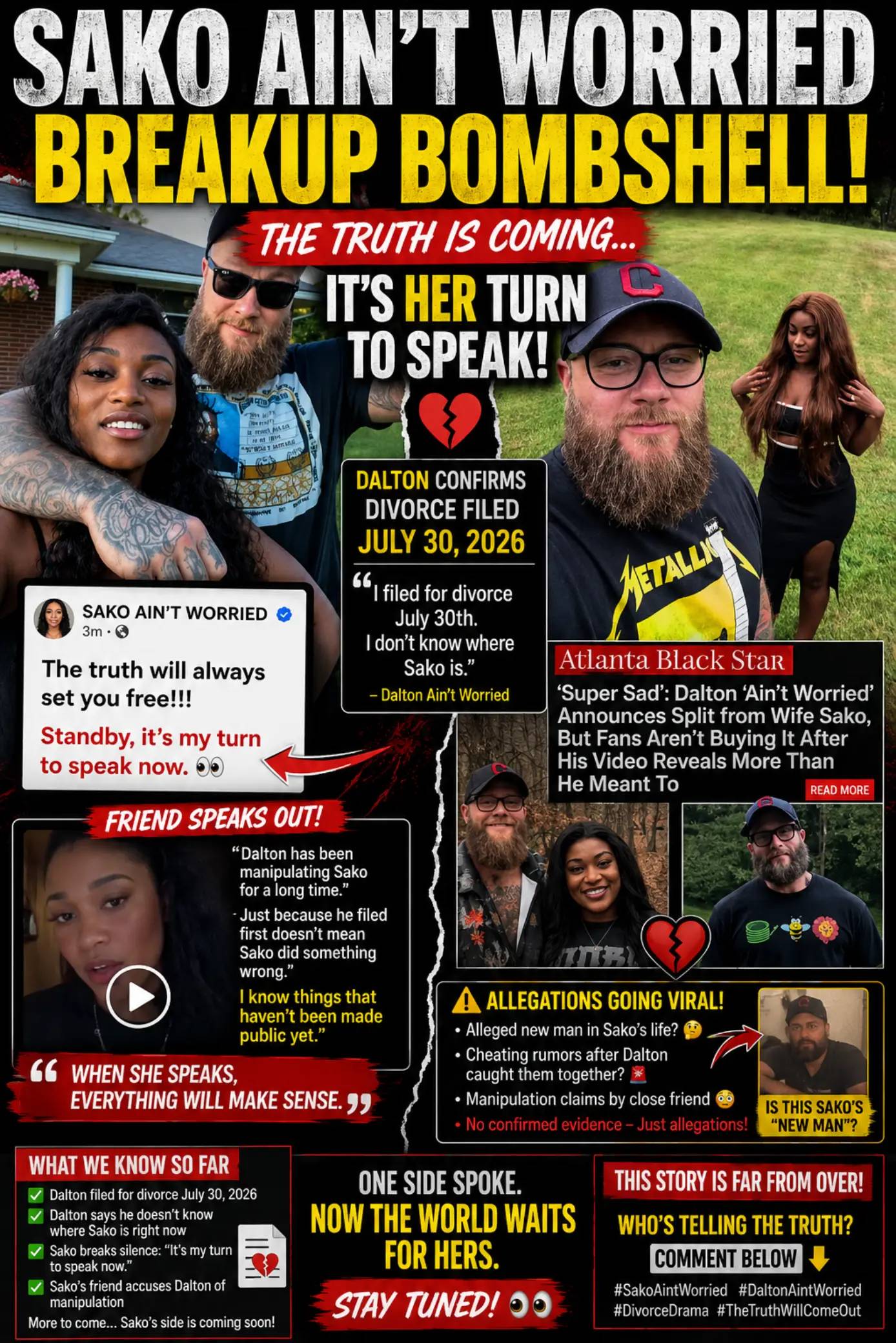 🔥 SAKO AIN’T WORRIED BREAKUP BOMBSHELL 👀💔 — “IT’S MY TURN TO SPEAK!” The Dalt
