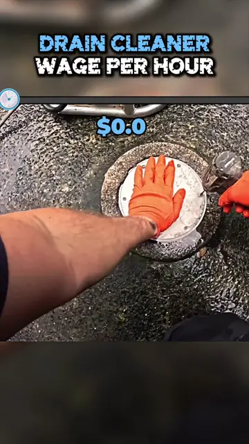 Drain Cleaner Wage Per Hour! #money #finance #viral #wage #fyp 