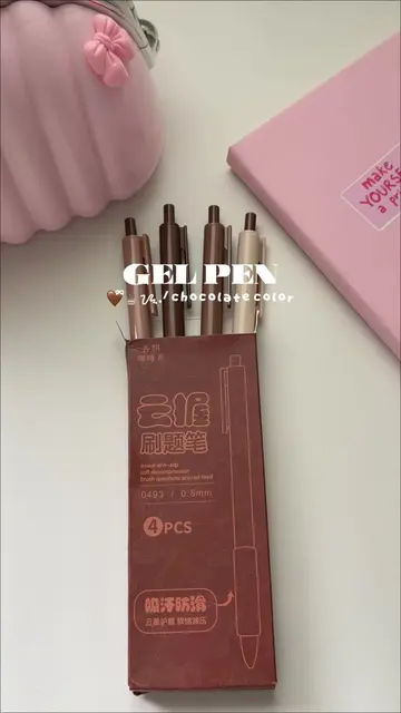 cute gel pen set !! 🧸🫶🏻 #gelpenset #gelpen #smudgeproof #schoolsupplies #ball