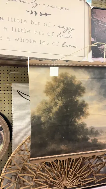 Turning a 26” x 39” @Hobby Lobby faux tapestry into something that looks custom 