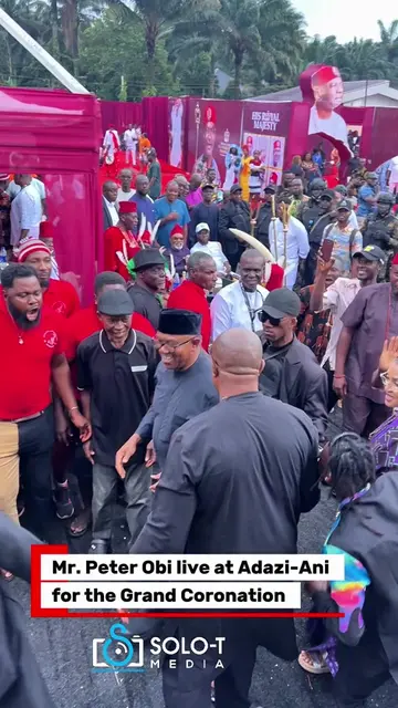 The atmosphere was charged when Mr. Peter Obi arrived at the venue of the grand 