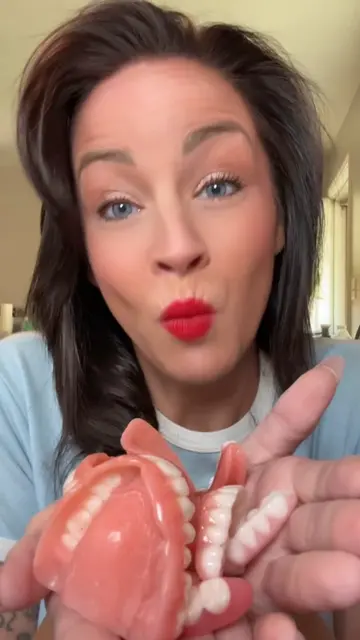 My bio teeth skedaddled. #oralhealth #dentures #faketeeth #denturegang #denturec